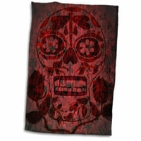 3Drose Crvena lubanja Day of the Dead je dizajn stvoren digitalnom umjetnošću - ručnikom,