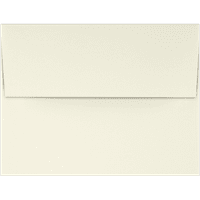 Lukper Omotnice za pozivnicu, 3 4, 70 lb, Classic Crest Natural White, Pack