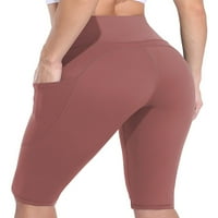 Alove ženska joga boyleg visoki struk kratke hlače atletske rastezljive hlače