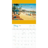 Zidni kalendar Alberte, Alberte, Havaji