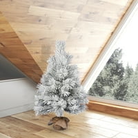 Umjetno božićno drvce od matiranog Beckettovog bora od 24, bez svjetla - božićno drvce s pločom od stola u obliku