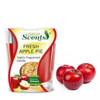 Izvrsni mirisi svježa jabuka mirisna svijeća. Slatki i voćni miris. Toplo i ugodno osvježivač zraka. Dugotrajna