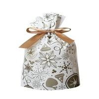 Modne slatke vrećice za slatkiše čarape s vezicama božićna vrećica za zamatanje poklona snjegovića poklon vrećica