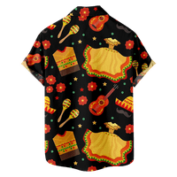 Muška košulja Cinco de Mayo moderan dizajn prozračni atraktivni dizajn grafičke majice za mlade za dar za muž