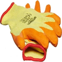 Radne rukavice presvučene palmom veličine plus, certificirane kvalitete za teške radove, žuto-narančaste boje
