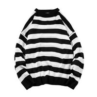 Ženski džemperi u jesenskoj prodaji Ženska Moda ležerni preveliki džemper s dugim rukavima novi trend prugasti