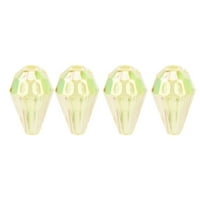 Akrilne perle, 8-struki ručni šav, perle Miješane boje, prozirne labave perle od akrilnog kristala za izradu nakita