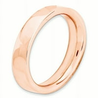 Prsten od sterling srebra s ružičastim premazom