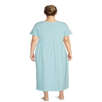 Ženska majica haljina veličine & veličine plus s okupljenim remenom