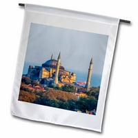 3Drose Hagia Sophia Church, muzej, viđen iz Galata Tower -a, Istanbul, Turska - Vrtna zastava,