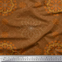 Pamučna tkanina od batista u obliku mandale širine dvorišta s ukrasnim tiskom