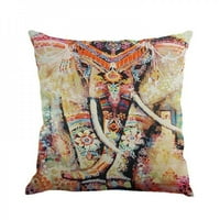 Domaći tkani laneni jastuk s geometrijskom mandalom, domaća ukrasna jastučnica u boemskom stilu, 45 * 99