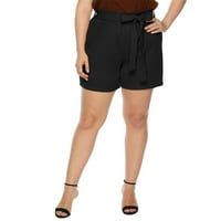Ženske velike veličine kratke hlače Ljetne udobne elastične čipkaste čipke Čvrsta boja casual kratkih hlača