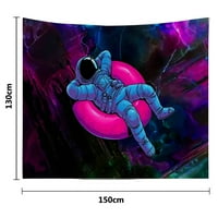 Životna plutača astronaut tapiserija za estetske tapiserije spavaće sobe za spavaću sobu, zidne umjetnosti tapiserije