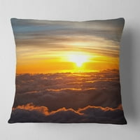 Dizajnerski jastuk s fantastičnim zalaskom sunca i oblacima-tiskani jastuk s pejzažnim printom-18.18
