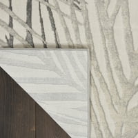 Prirodne rustikalne teksture apstraktna siva slonovača 9'3 12'9 prostirka za prostor za sjedenje