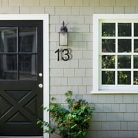 Moderni brojevi s plutajućim kućama Velika crna sjena kućna adresa Garažna vrata
