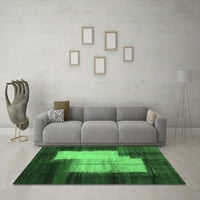 Moderni tepisi br apstraktni smaragdno zeleni, kvadrat 7 stopa