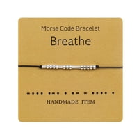 Heiheiup MorseCode narukvice diplomske zabave lozinka alfanumerička lozinka Alphanumerički par za mladenke ogrlice