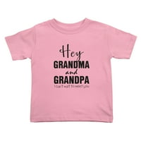 Pozdrav djed i baka, jedva čekam da vas upoznam, Slatke majice za malu djecu za dječake i djevojčice