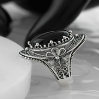 Srebrni filigranski umjetnički prsten za žene