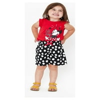 Majica Bez rukava i kratke hlače za djevojčice s Minnie Mouse, set od 2 komada, 12m - 5T