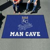 - Kansas City Royals Man Cave Ultimat 5'x8 'prostirka
