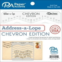 Papirni naglasci, adresni list, Plastični predložak-Chevron