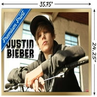 Justin Bieber - plakat na zidu s biciklom, 22.375 34