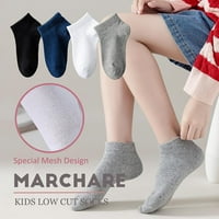 Pamučne čarape s niskim izrezom za dječake i djevojčice, bešavne školske čarape za djecu od 3 godine