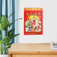 Lunarni kalendar obiteljski poklon Kineski zodijački zidni kalendar za svaku Lunarnu godinu s jasnim uzorkom i