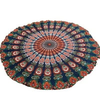 Okrugli stolnjak od mandale prostirka za plažu tapiserija joga pokrivač ručnik boho stolnjak za višekratnu upotrebu