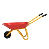 Hommoo Kids kolica, vanjska dječja igračka kolica s čeličnim ladicama i gumenim rukama, crvena