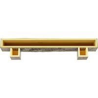 Ekena Millwork 4 H 8 d 72 W grubo pilani kamin na drva Mantel Kit W Alamo Corbels, izgorjeli bor