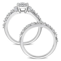 Ženski vjenčani set od dijamanta od srebra od srebra od srebra od srebra od srebra