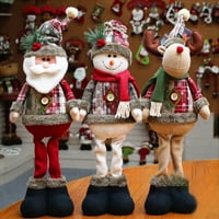 Božićni dekor lutke Djed Mraz Snjegović Jelen Dekoracija stolni ukras poklon rekviziti za zabavu
