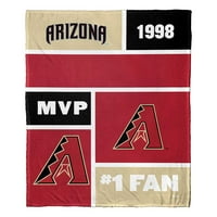 Arizona Diamondbacks MLB ColorBlock Personalizirani svileni dodir 50 60 bacajte pokrivač