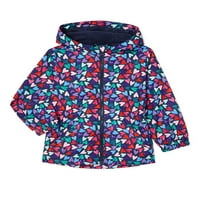 Kišna jakna za djevojčice s kapuljačom, veličine 4 I Plus