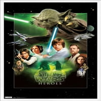 Ratovi zvijezda: Saga-heroji 24.25 35.75 uokvireni Poster