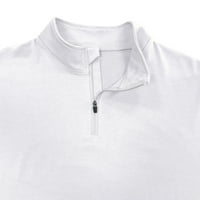 muške košulje za modele Muška ljetna ležerna majica s ovratnikom s patentnim zatvaračem bluza vrhovi s ovratnikom