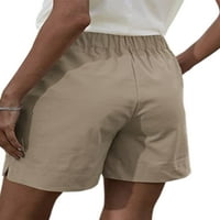 Ženske kratke pripijene hlače od Bermuda Bermuda Mini hlače visokog struka široke ljetne kratke hlače za plažu