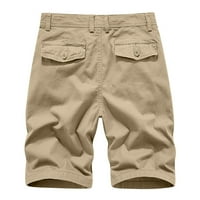 Chueow ljetne muške kratke hlače dužina koljena plus size teretni kratke hlače s više džepova opuštene plaže kratke