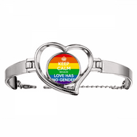 Rainbow LGBT Art Deco modna narukvica Heart Nakit Bangle