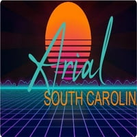 Arial Magnet za hladnjak iz Južne Karoline retro neonski dizajn