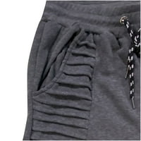 Muške teretne hlače muške proljetne i jesenske hip-hop dizajn sportske fitness labave hlače karirane hlače tanke