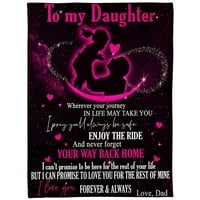 Posebno pismo mojoj kćeri pokrivač - mekan i smislen poklon za vašu voljenu kćer