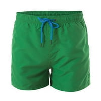 Muške kratke hlače hlače za plažu sportski se brzo suho s unutarnjim muškim donjim rubljem zelenim
