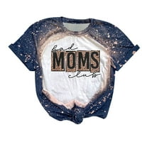 Ženska majica za mamu sa smiješnim slovima, majica s grafičkim printom, mamin gornji dio za plažu, bluza s kratkim
