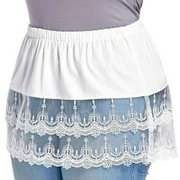 Ljetne haljine za žene na rasprodaji za žene slojevita prozirna suknja s čipkastim oblogama izdužena suknja s