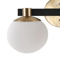 Modernistički globus 5,75 1-svijetli metal, matirano staklo, moderna LED ispraznost, mesing, zlato, crna boja